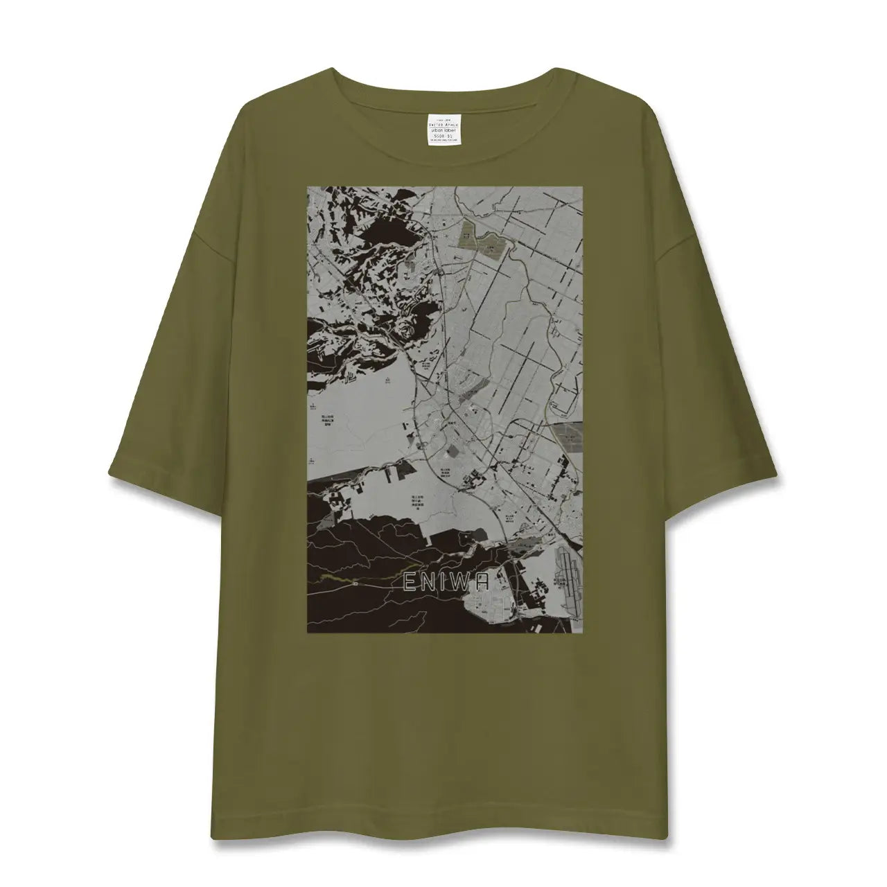 【恵庭(北海道)】地図柄ビッグシルエットTシャツ