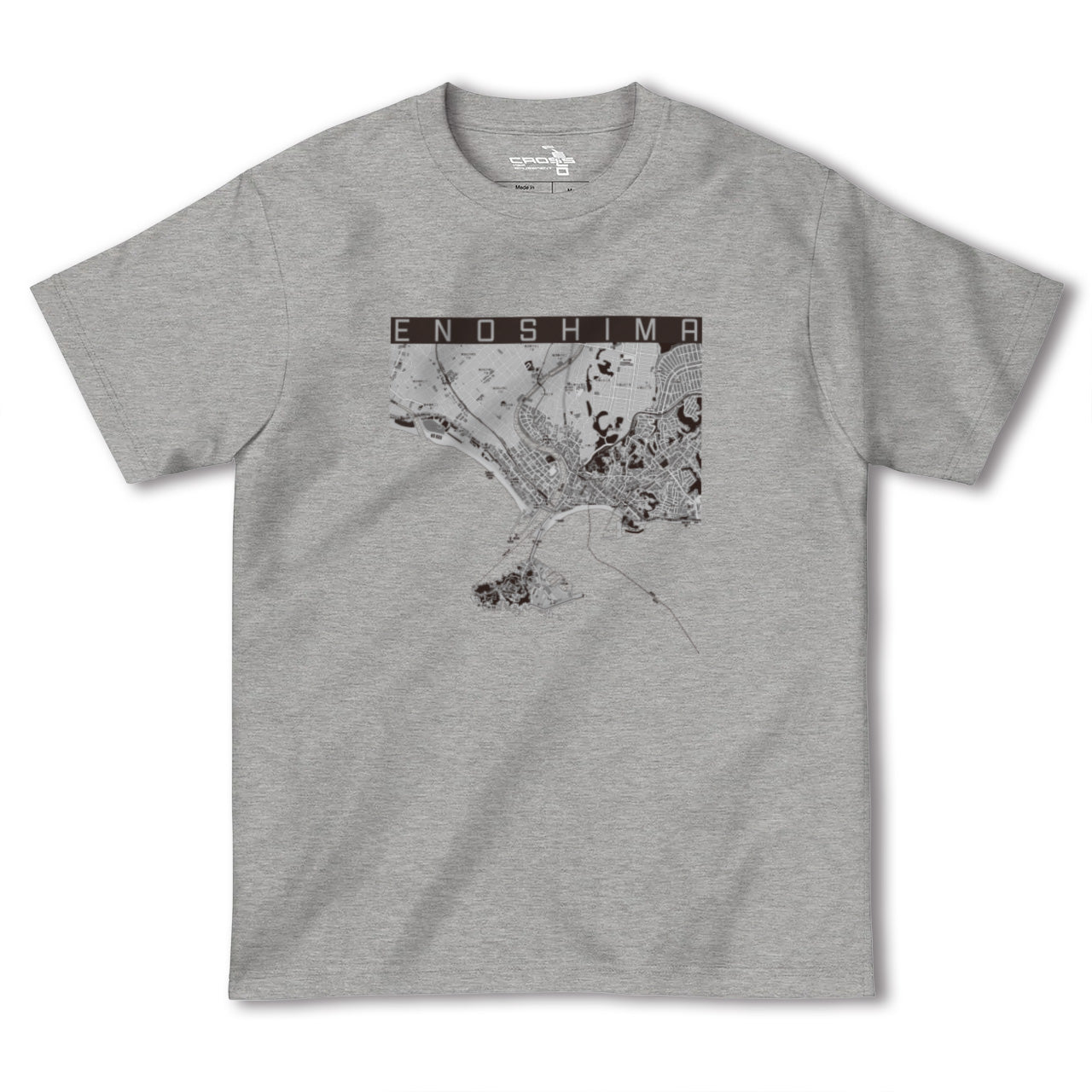 【江ノ島(神奈川県)】地図柄ヘビーウェイトTシャツ