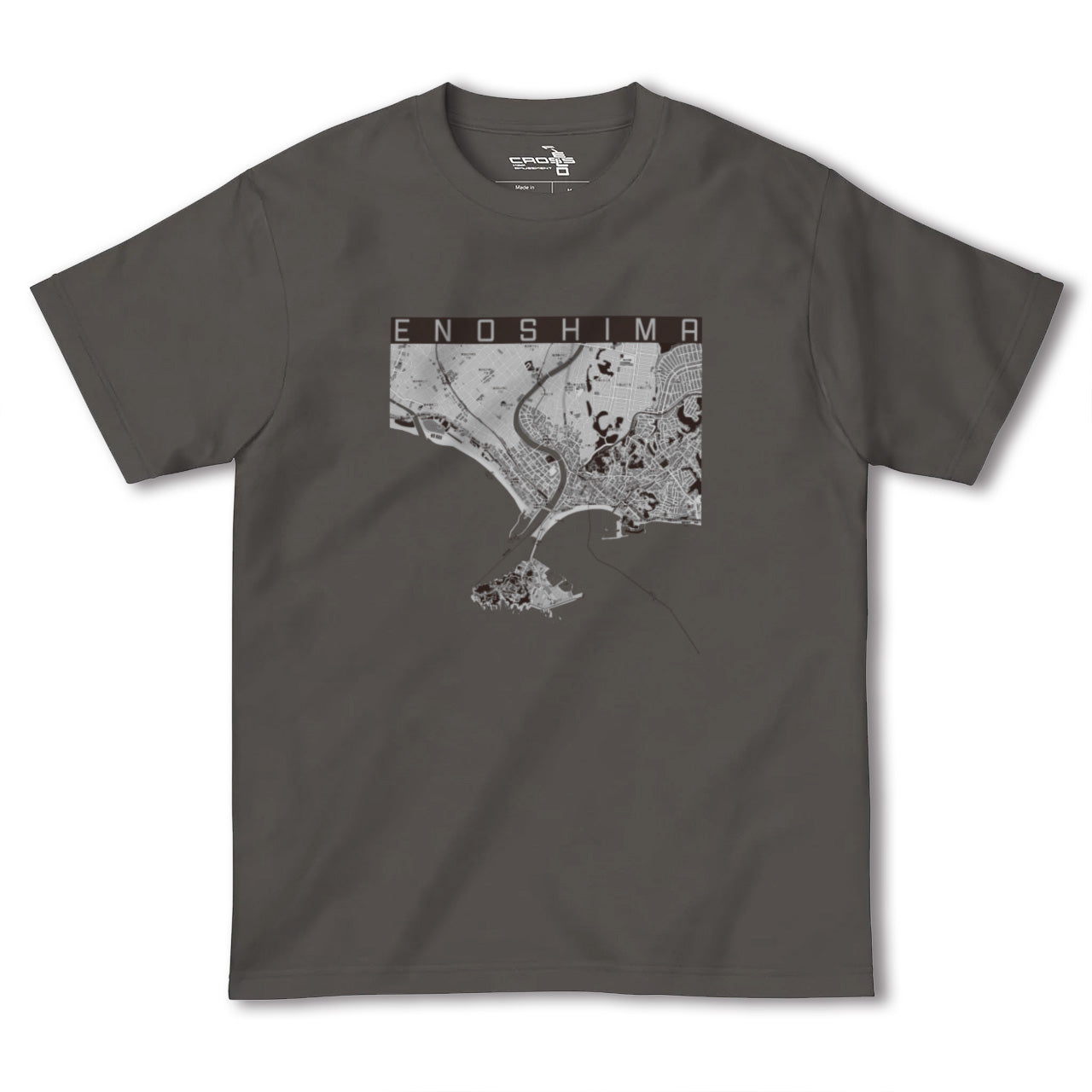 【江ノ島(神奈川県)】地図柄ヘビーウェイトTシャツ