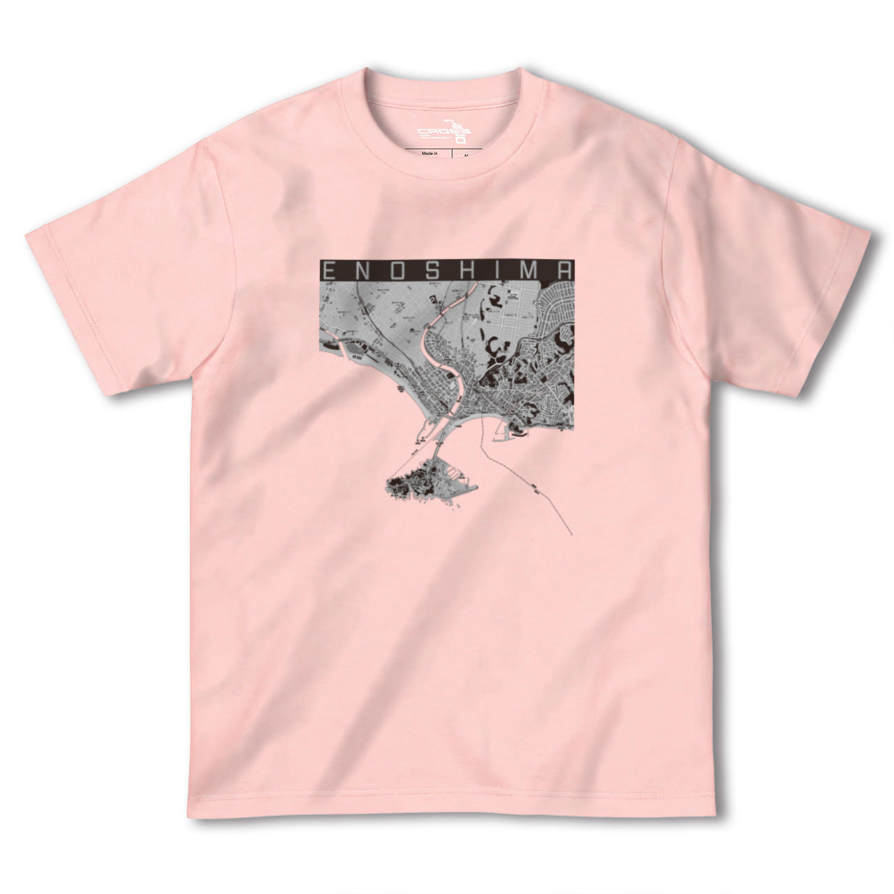 【江ノ島(神奈川県)】地図柄ヘビーウェイトTシャツ