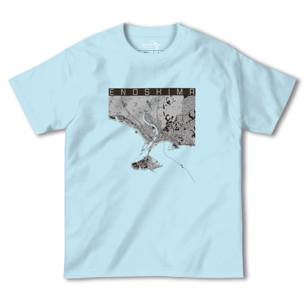 【江ノ島(神奈川県)】地図柄ヘビーウェイトTシャツ