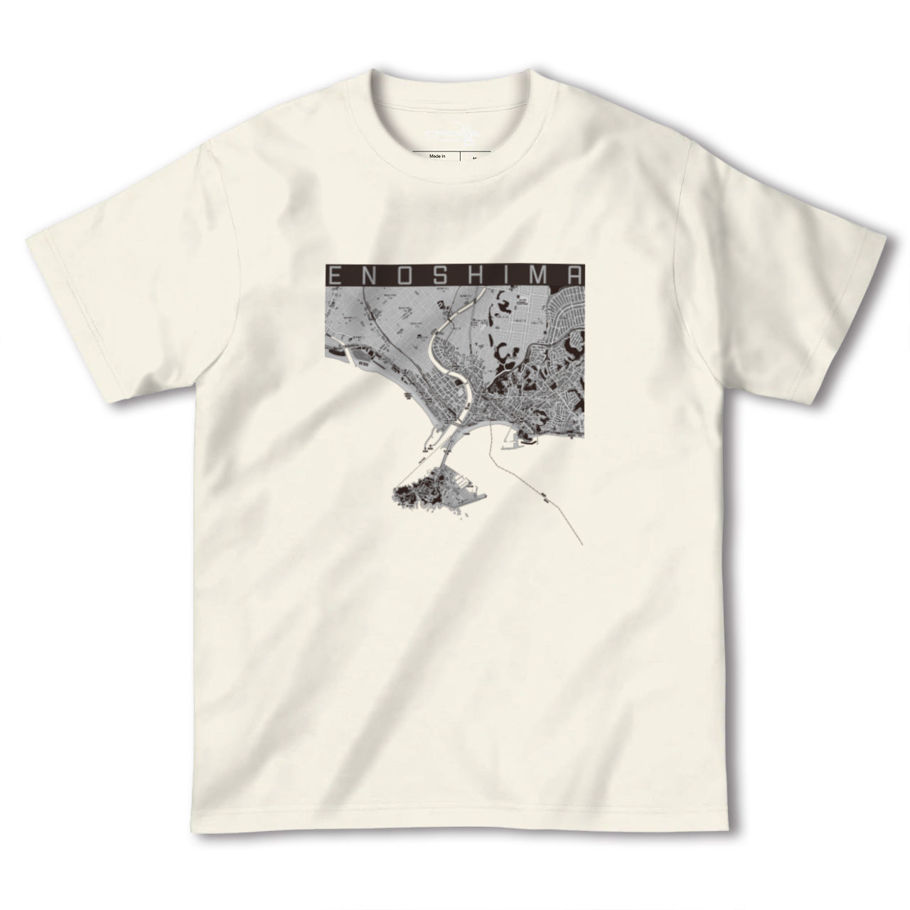 【江ノ島(神奈川県)】地図柄ヘビーウェイトTシャツ