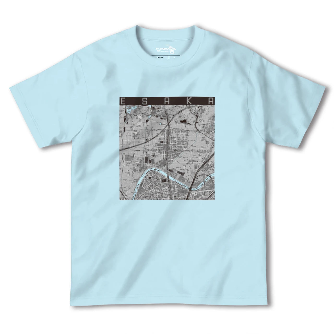 【江坂(大阪府)】地図柄ヘビーウェイトTシャツ