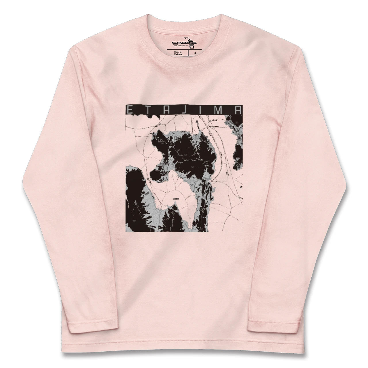 【江田島(広島県)】地図柄ロングスリーブTシャツ