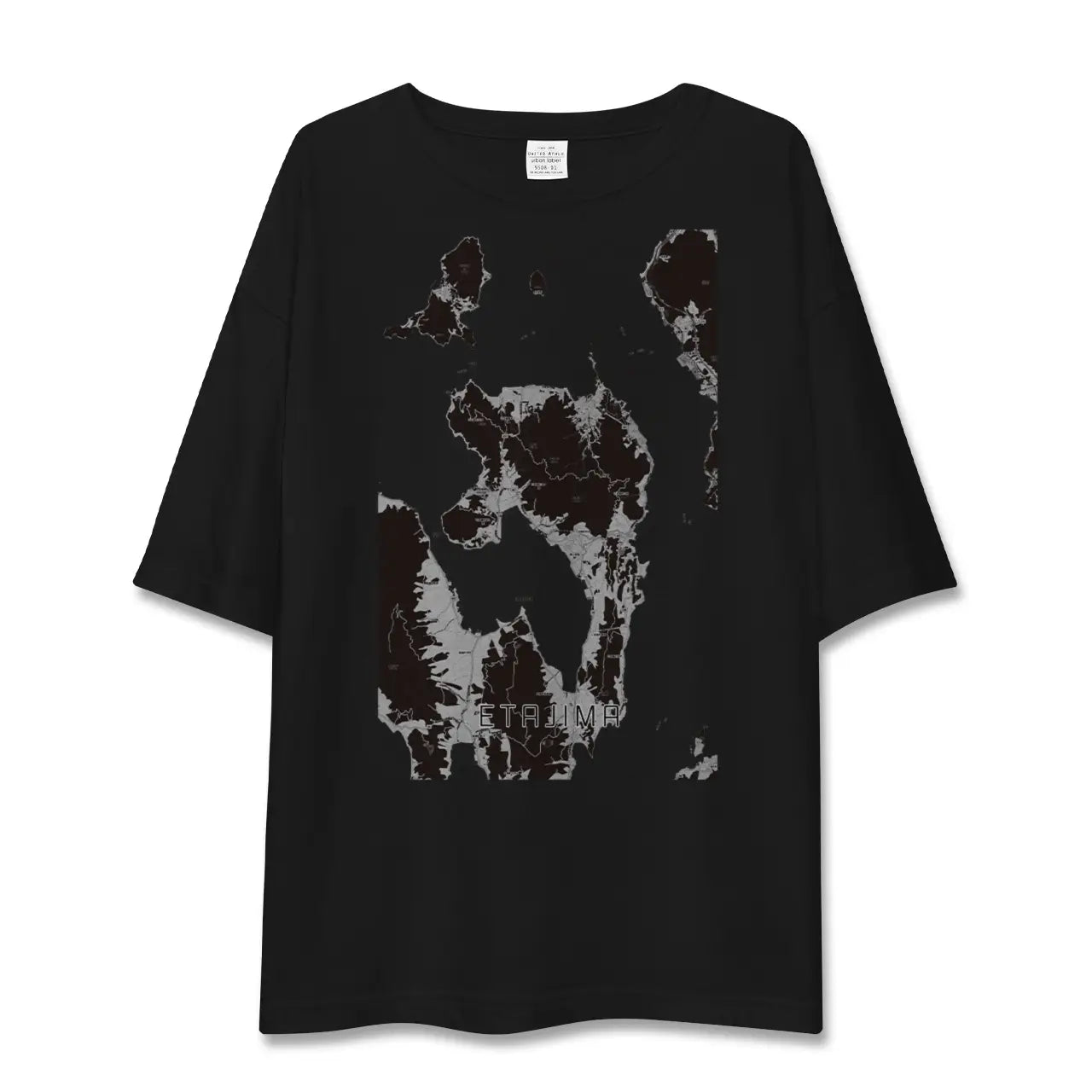 【江田島(広島県)】地図柄ビッグシルエットTシャツ