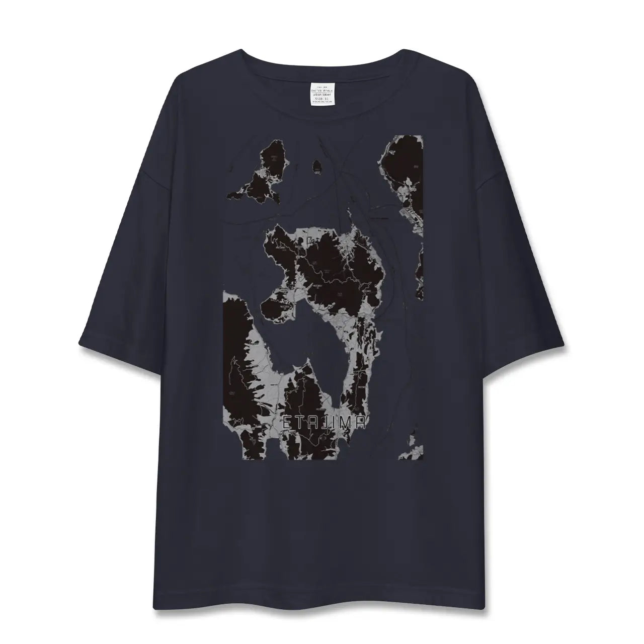 【江田島(広島県)】地図柄ビッグシルエットTシャツ
