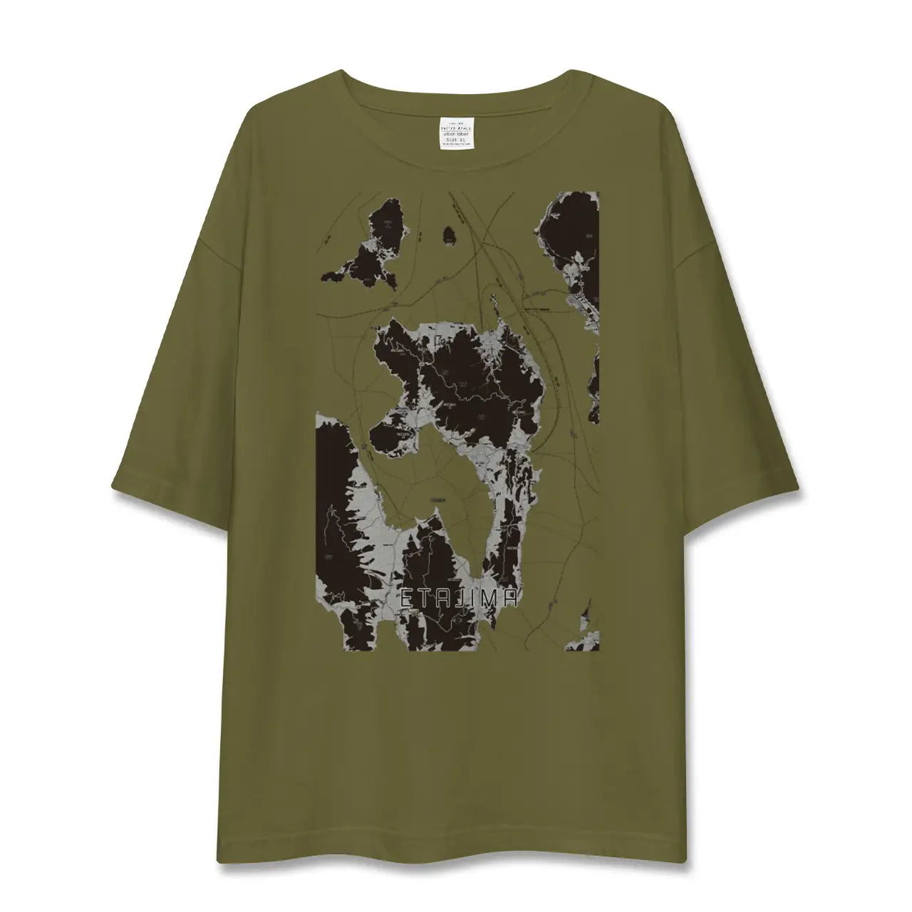 【江田島(広島県)】地図柄ビッグシルエットTシャツ