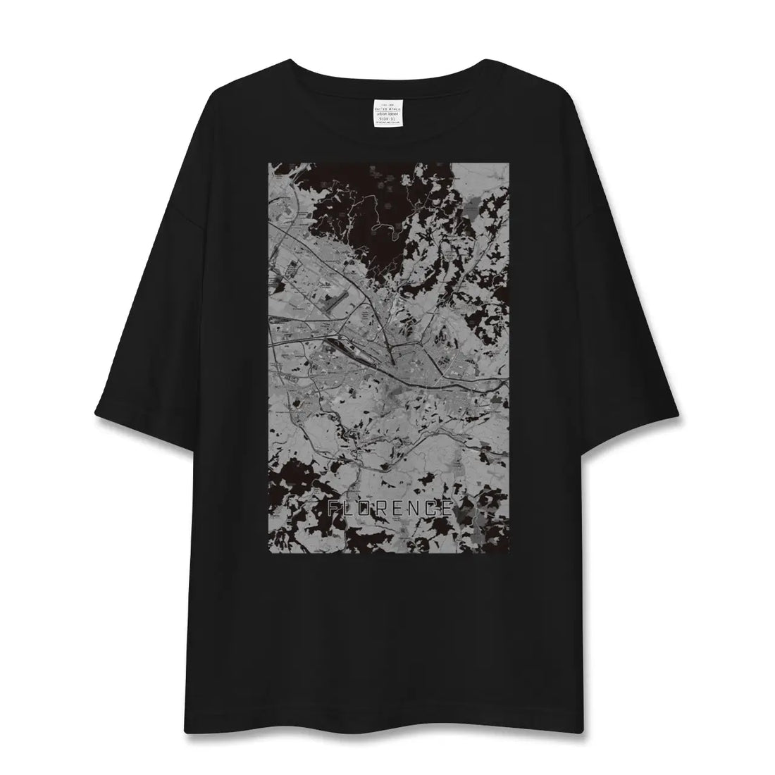 【フィレンツェ(イタリア)】地図柄ビッグシルエットTシャツ