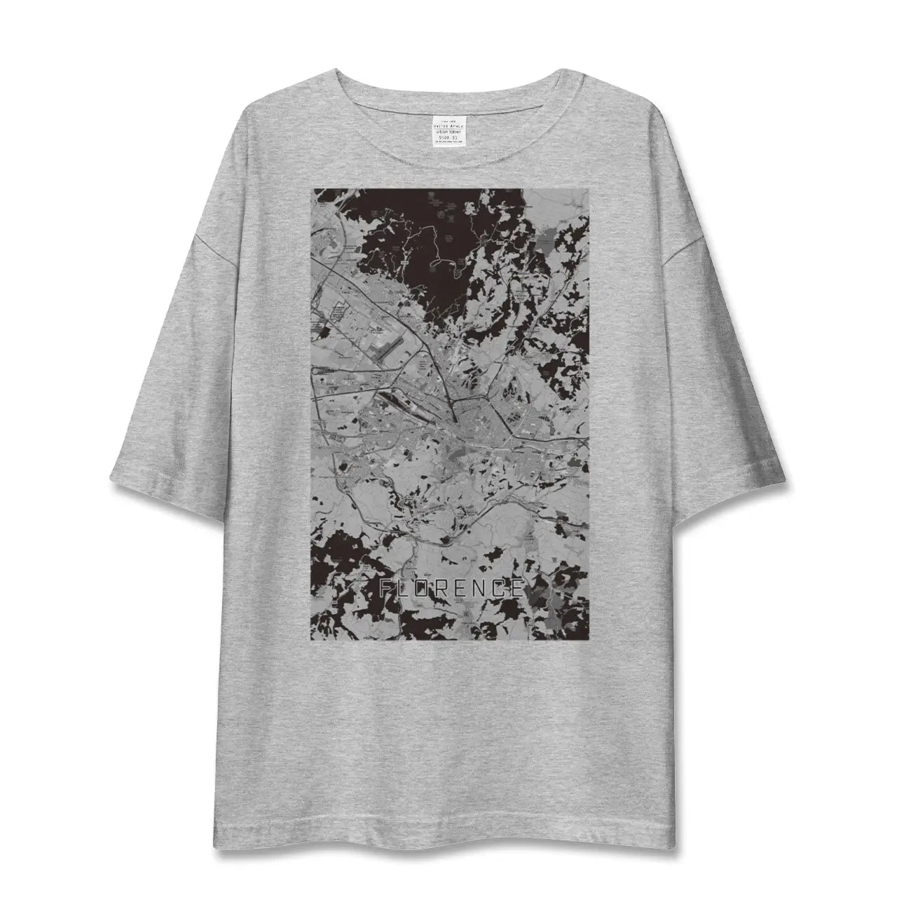 【フィレンツェ(イタリア)】地図柄ビッグシルエットTシャツ