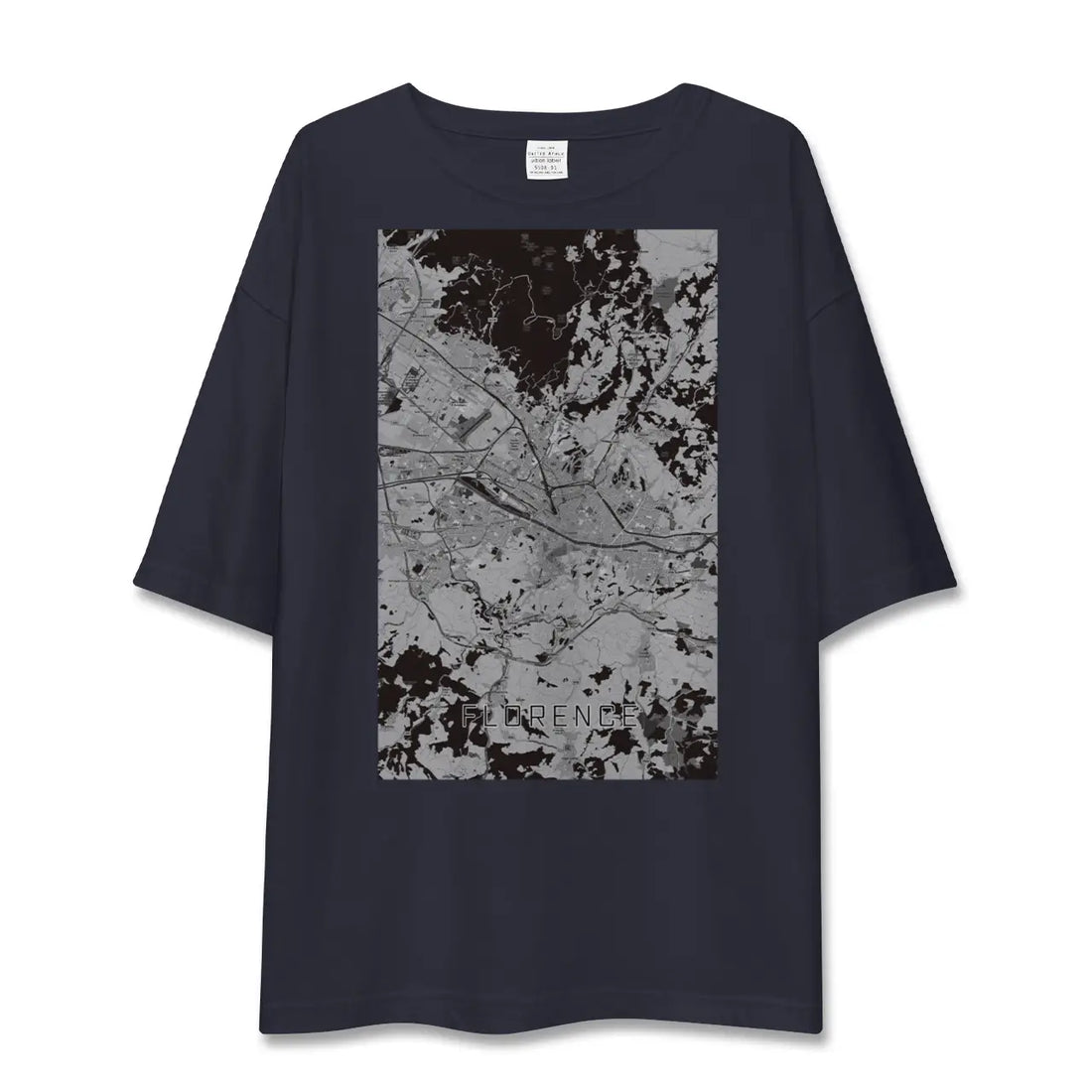 【フィレンツェ(イタリア)】地図柄ビッグシルエットTシャツ