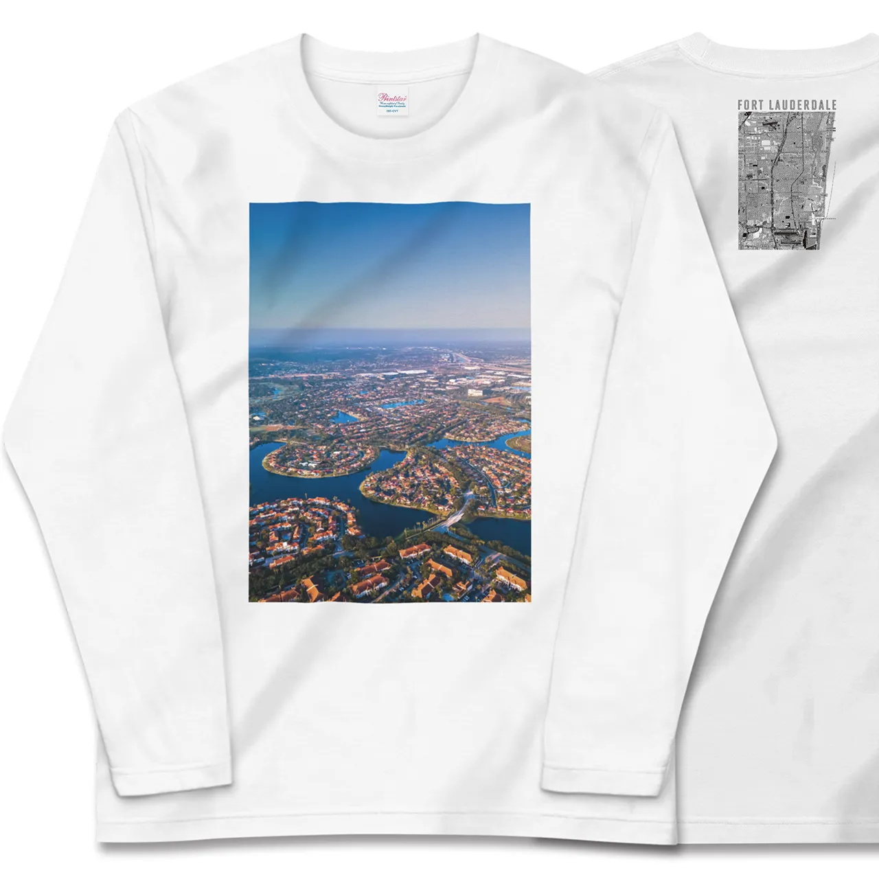 【フォートローダーデール(アメリカ)】Map World ロングスリーブTシャツ