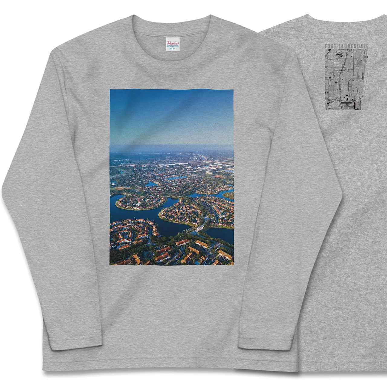 【フォートローダーデール(アメリカ)】Map World ロングスリーブTシャツ