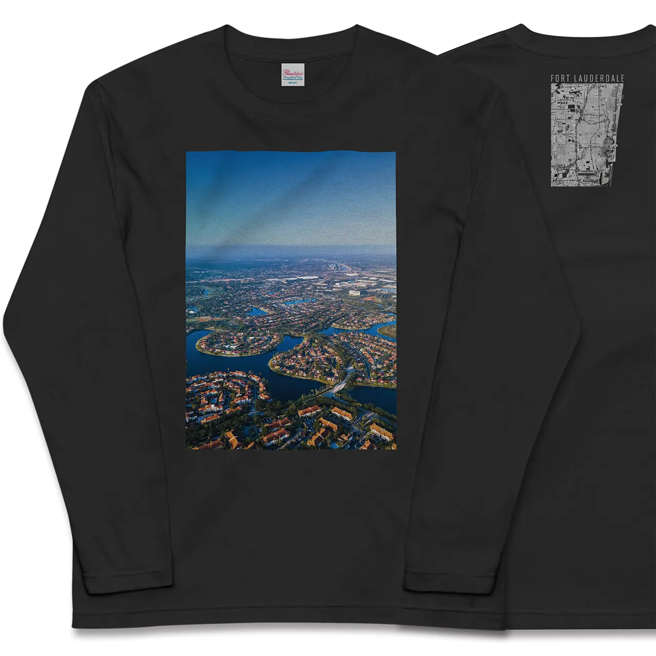 【フォートローダーデール(アメリカ)】Map World ロングスリーブTシャツ