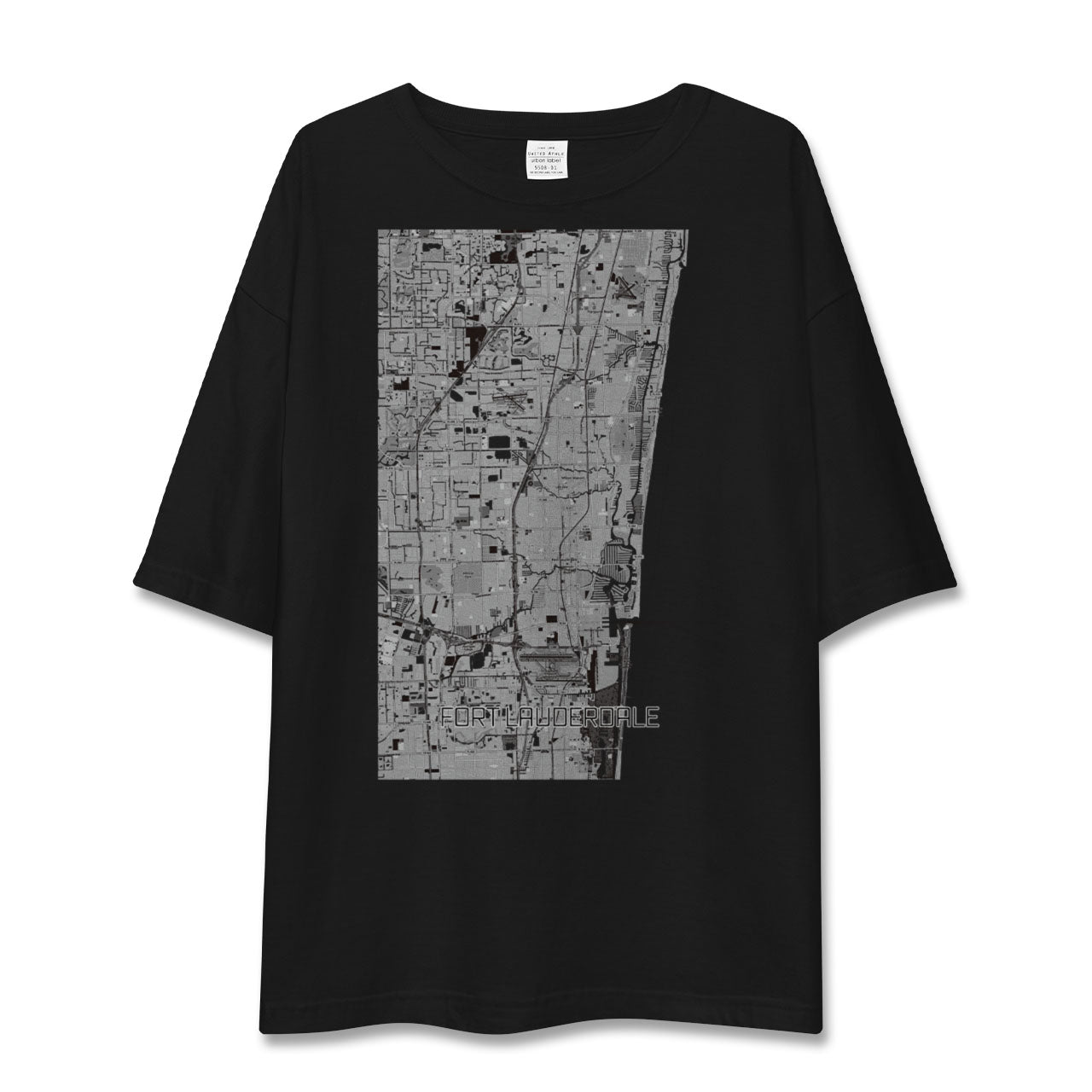 【フォートローダーデール(アメリカ)】地図柄ビッグシルエットTシャツ