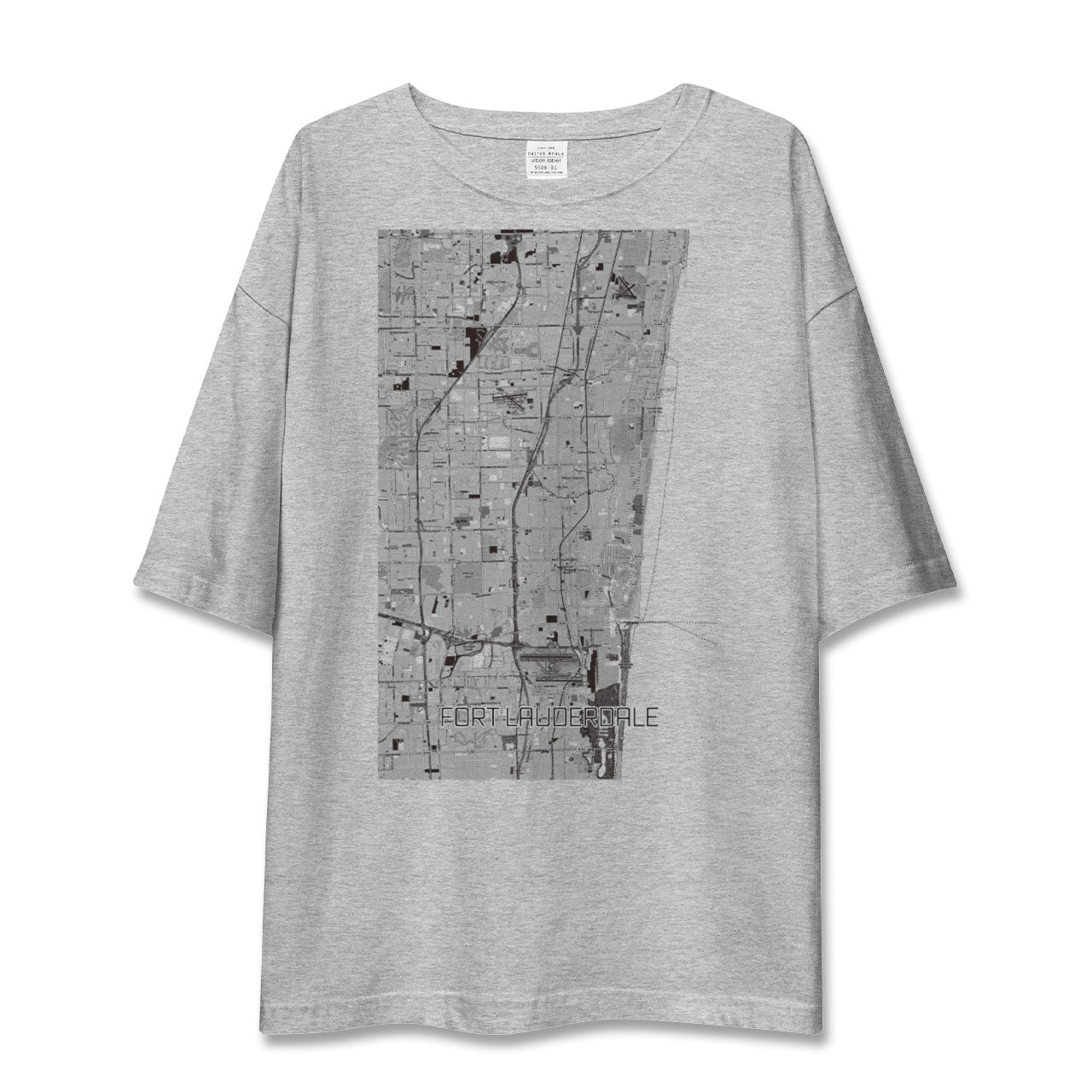 【フォートローダーデール(アメリカ)】地図柄ビッグシルエットTシャツ