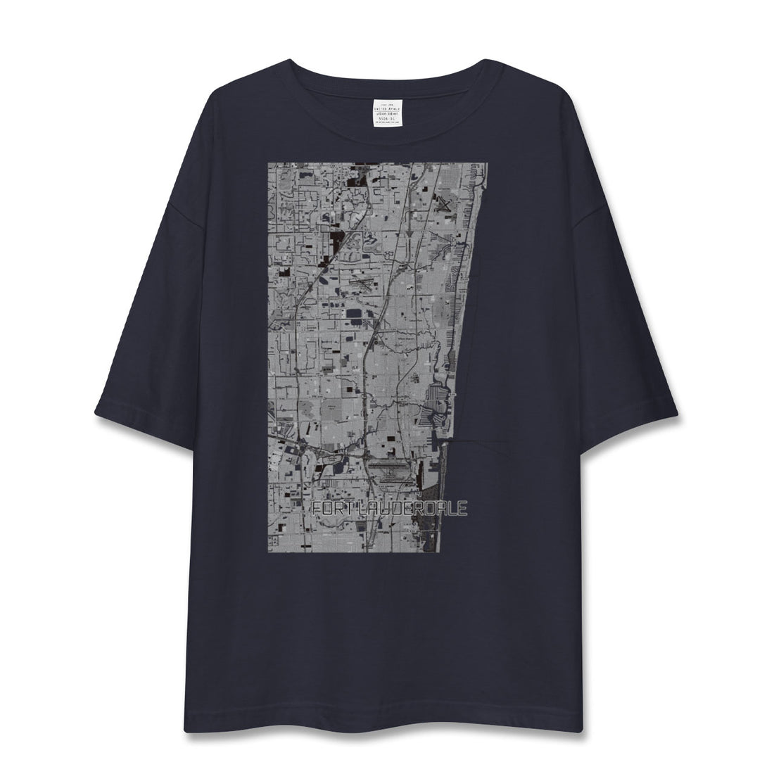 【フォートローダーデール(アメリカ)】地図柄ビッグシルエットTシャツ