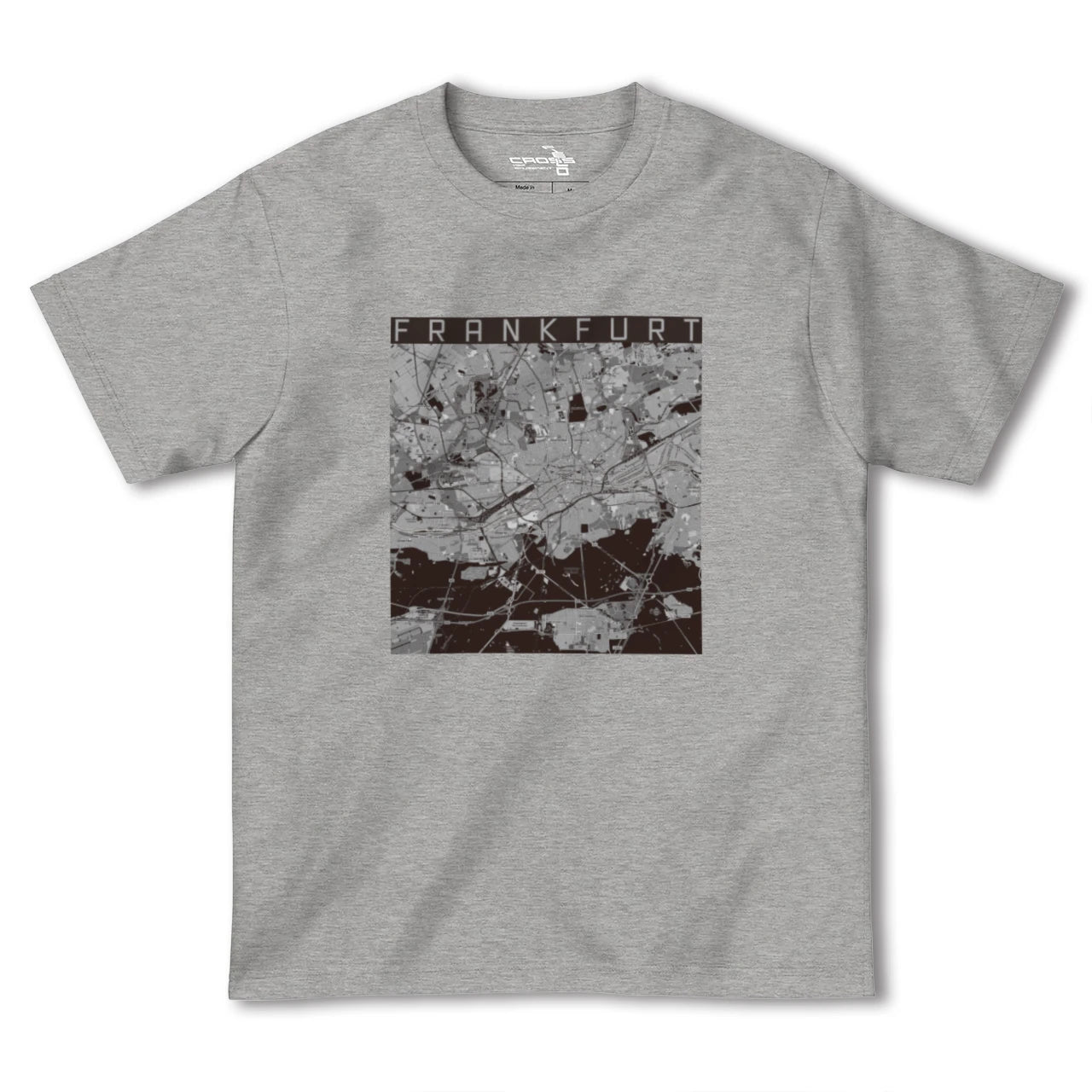 【フランクフルト(ドイツ)】地図柄ヘビーウェイトTシャツ