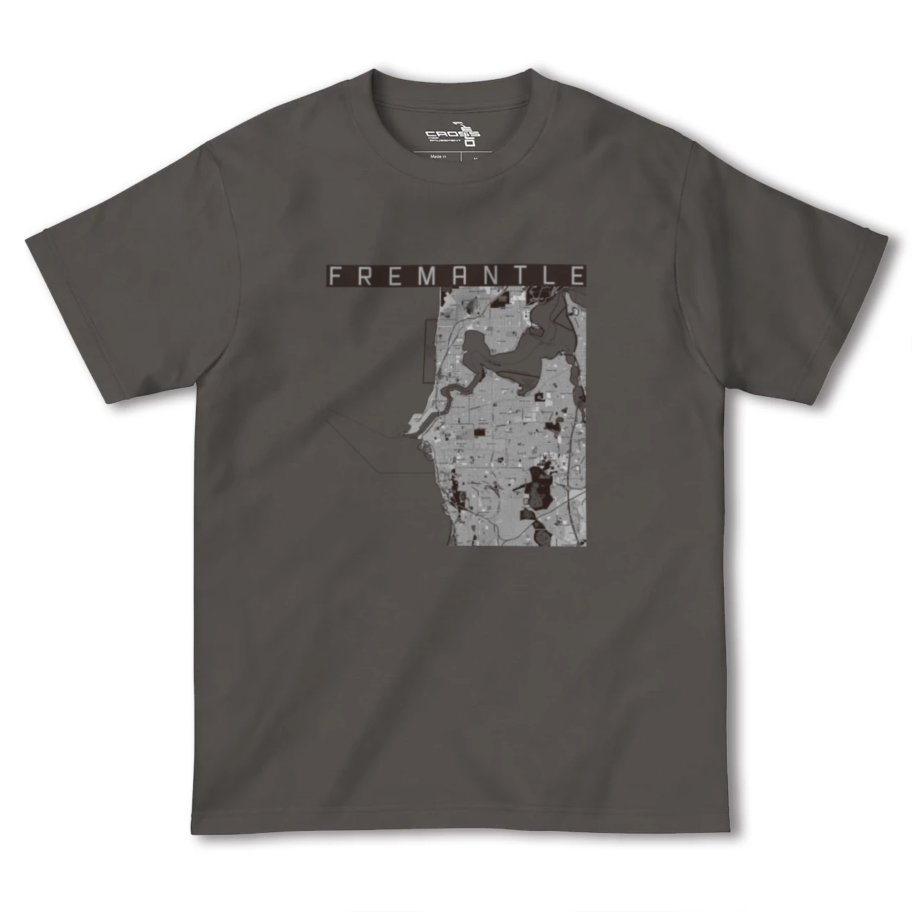【フリーマントル(オーストラリア)】地図柄ヘビーウェイトTシャツ