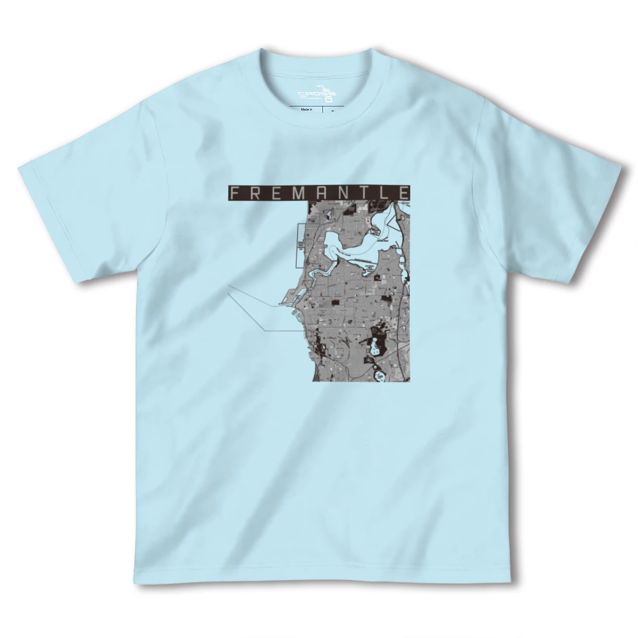 【フリーマントル(オーストラリア)】地図柄ヘビーウェイトTシャツ