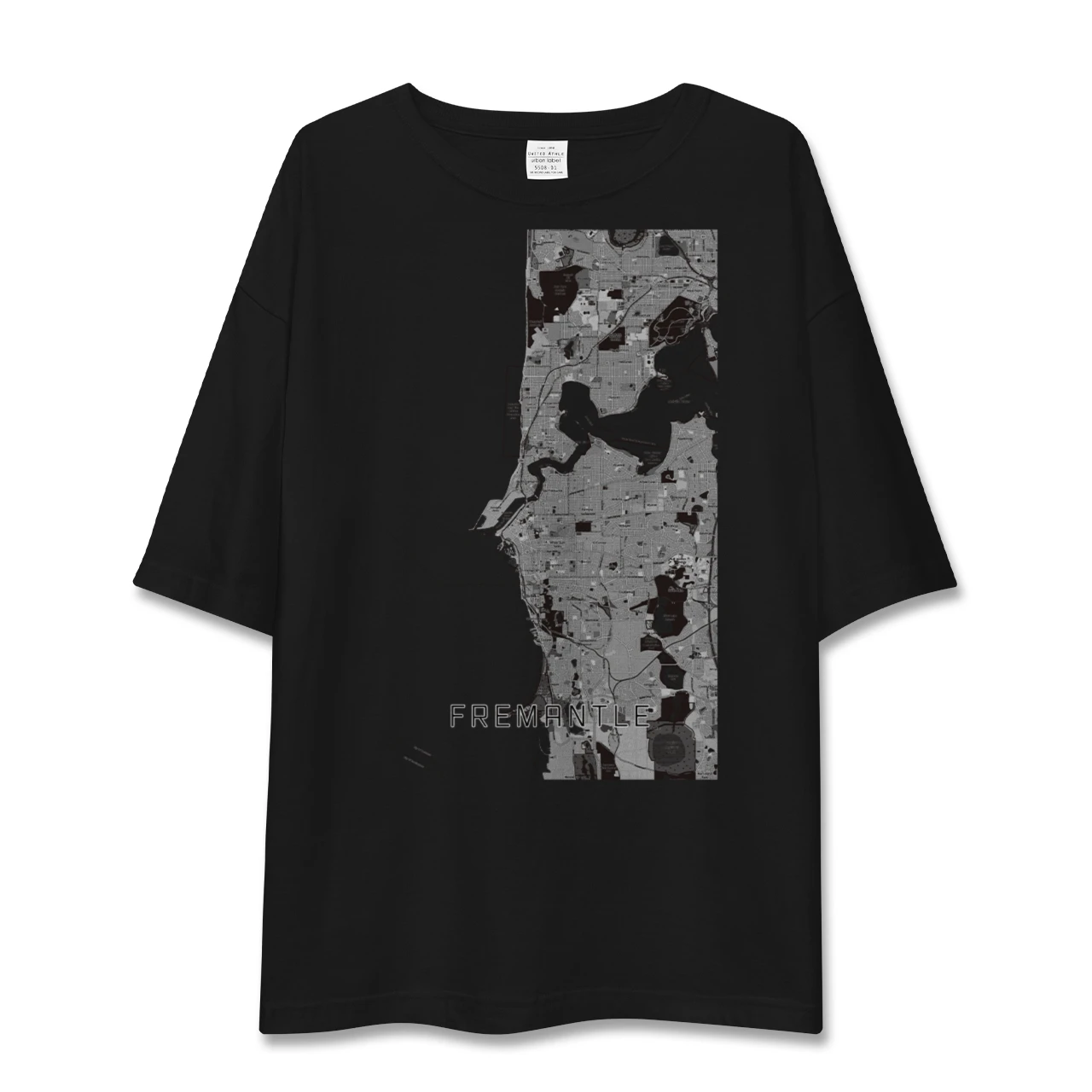 【フリーマントル(オーストラリア)】地図柄ビッグシルエットTシャツ
