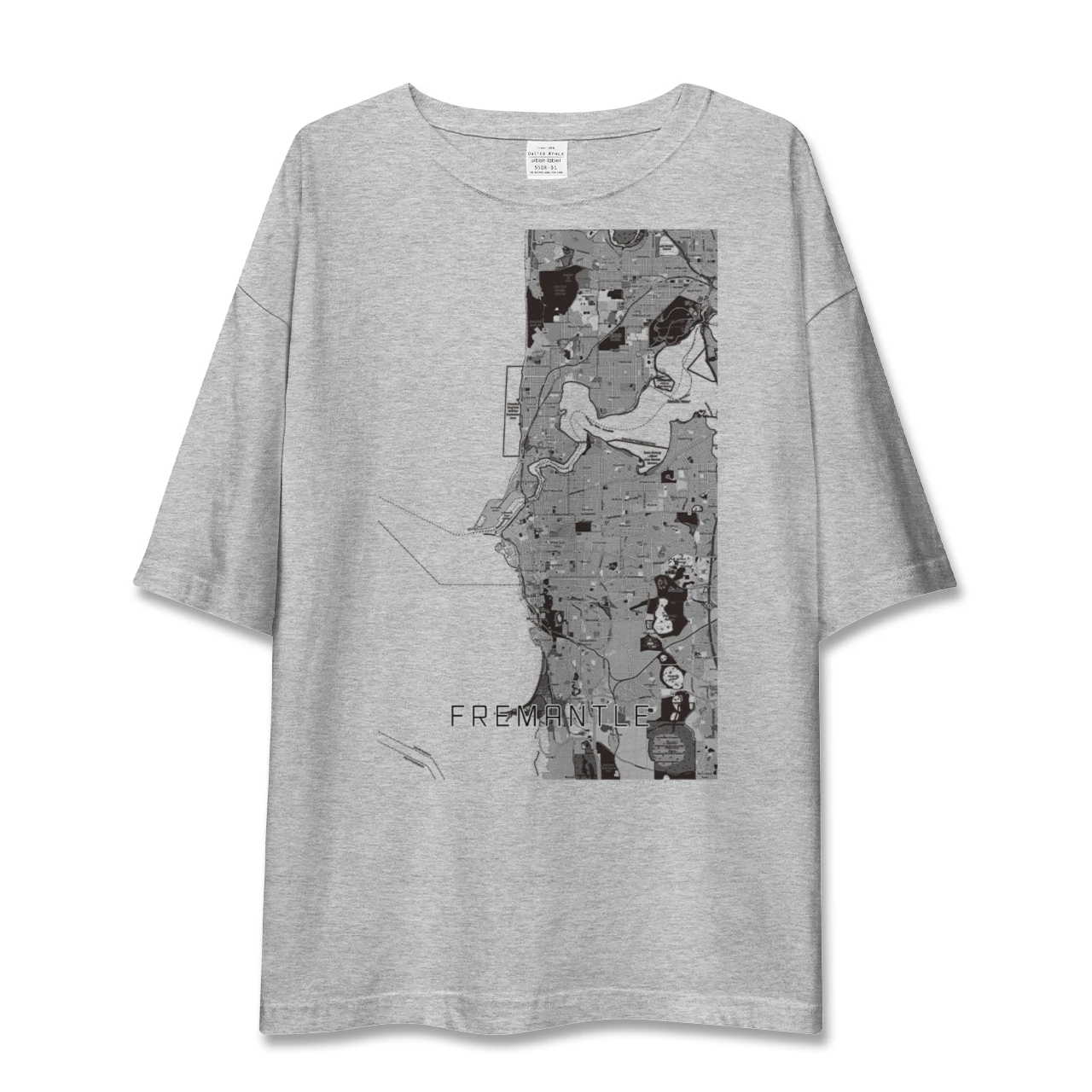 【フリーマントル(オーストラリア)】地図柄ビッグシルエットTシャツ