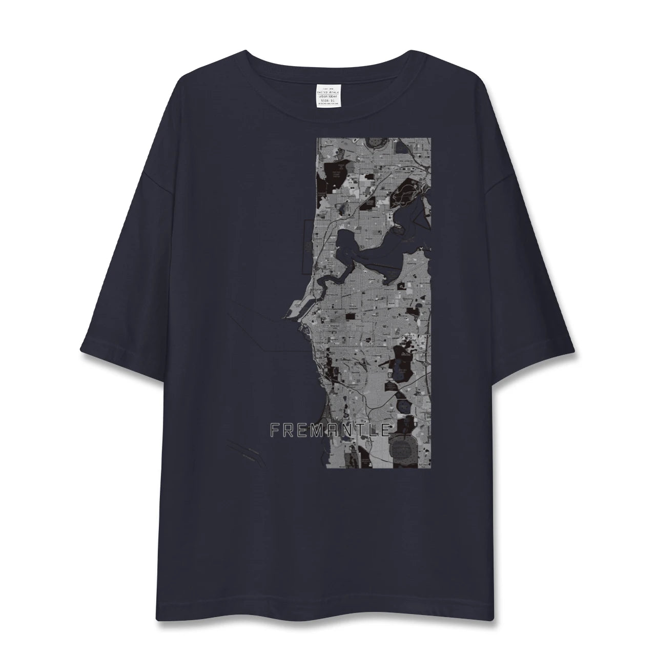【フリーマントル(オーストラリア)】地図柄ビッグシルエットTシャツ