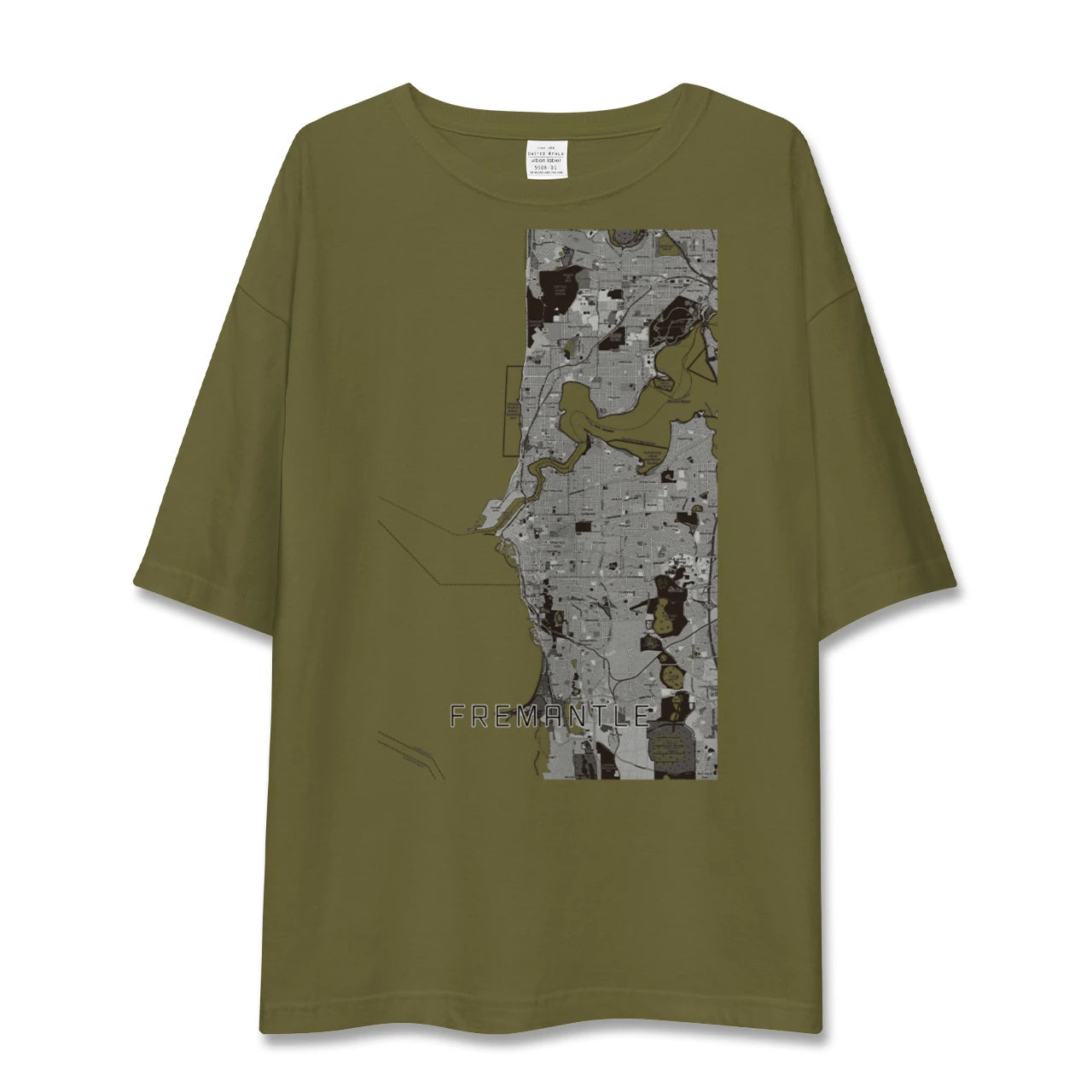 【フリーマントル(オーストラリア)】地図柄ビッグシルエットTシャツ
