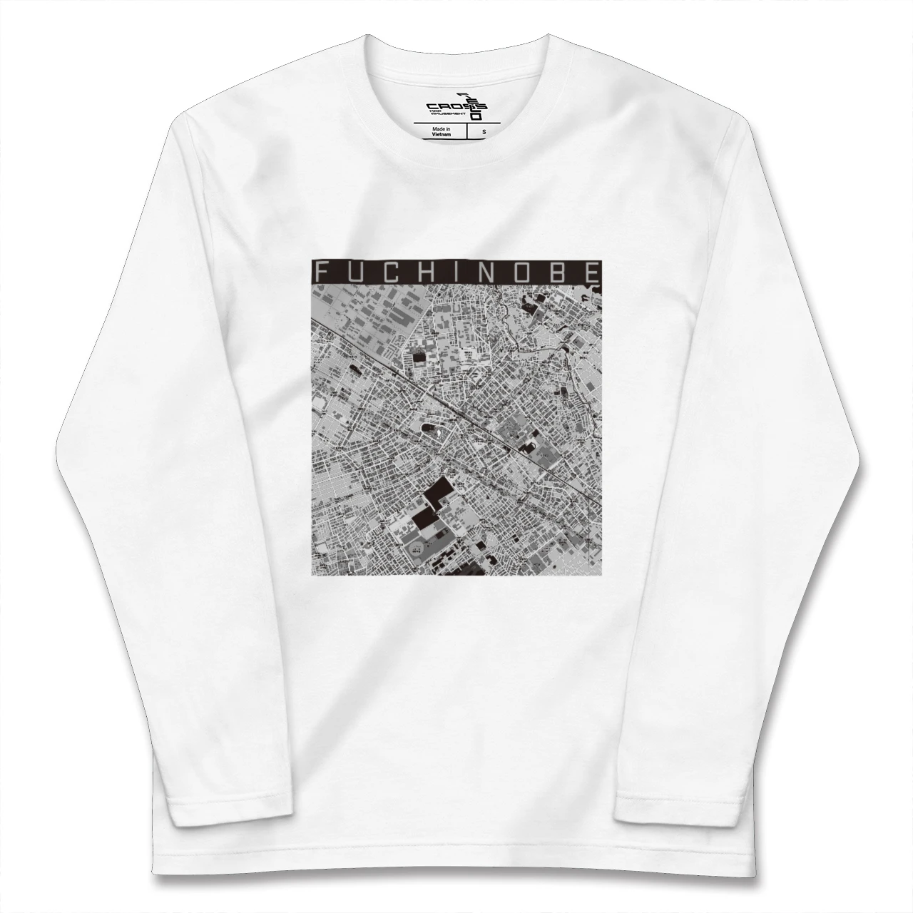 【淵野辺(神奈川県)】地図柄ロングスリーブTシャツ