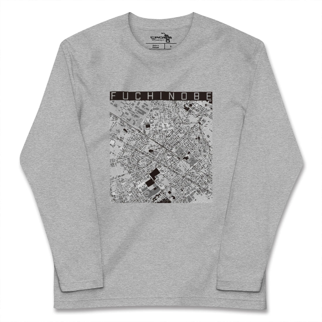 【淵野辺(神奈川県)】地図柄ロングスリーブTシャツ