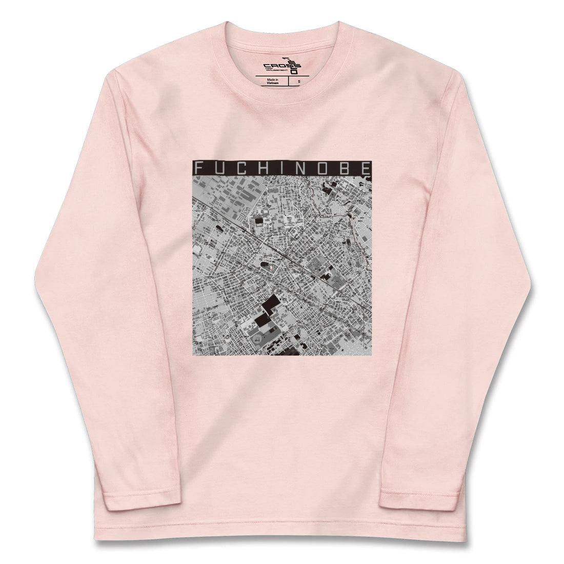 【淵野辺(神奈川県)】地図柄ロングスリーブTシャツ