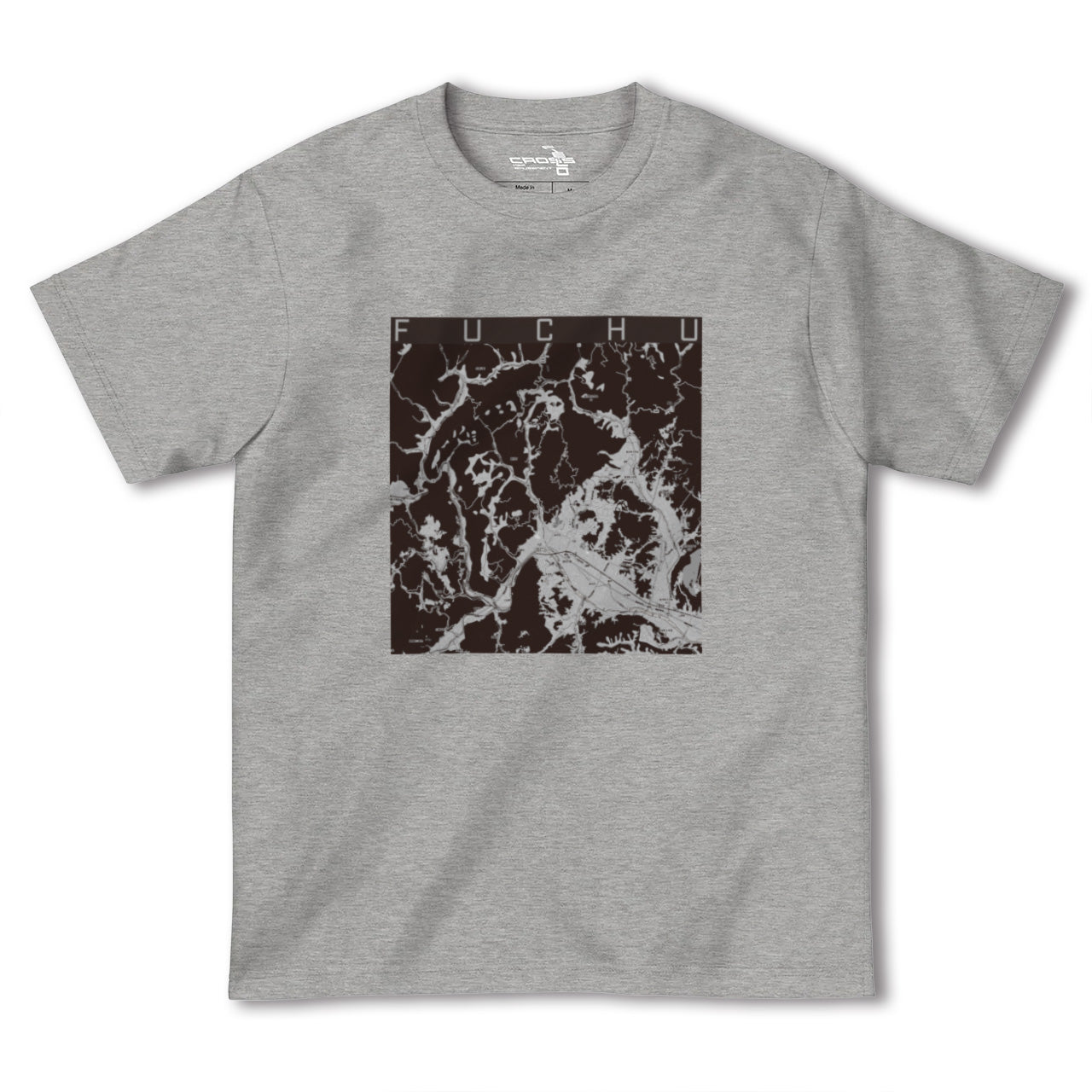 【府中(広島県)】地図柄ヘビーウェイトTシャツ