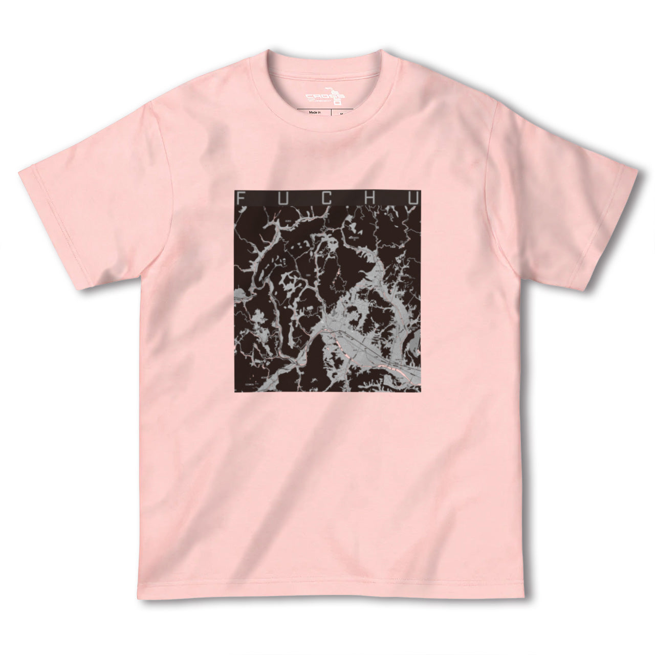 【府中(広島県)】地図柄ヘビーウェイトTシャツ