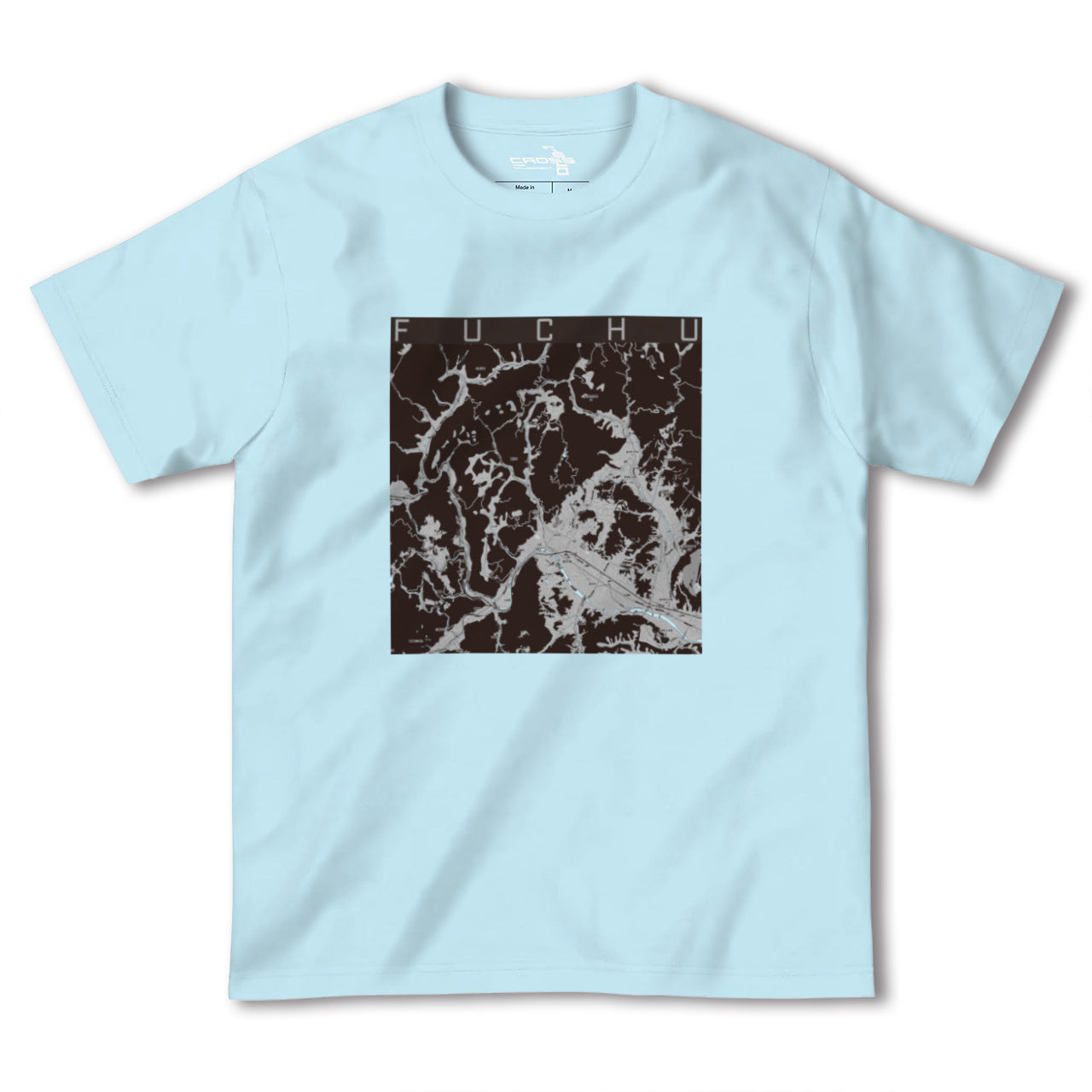 【府中(広島県)】地図柄ヘビーウェイトTシャツ