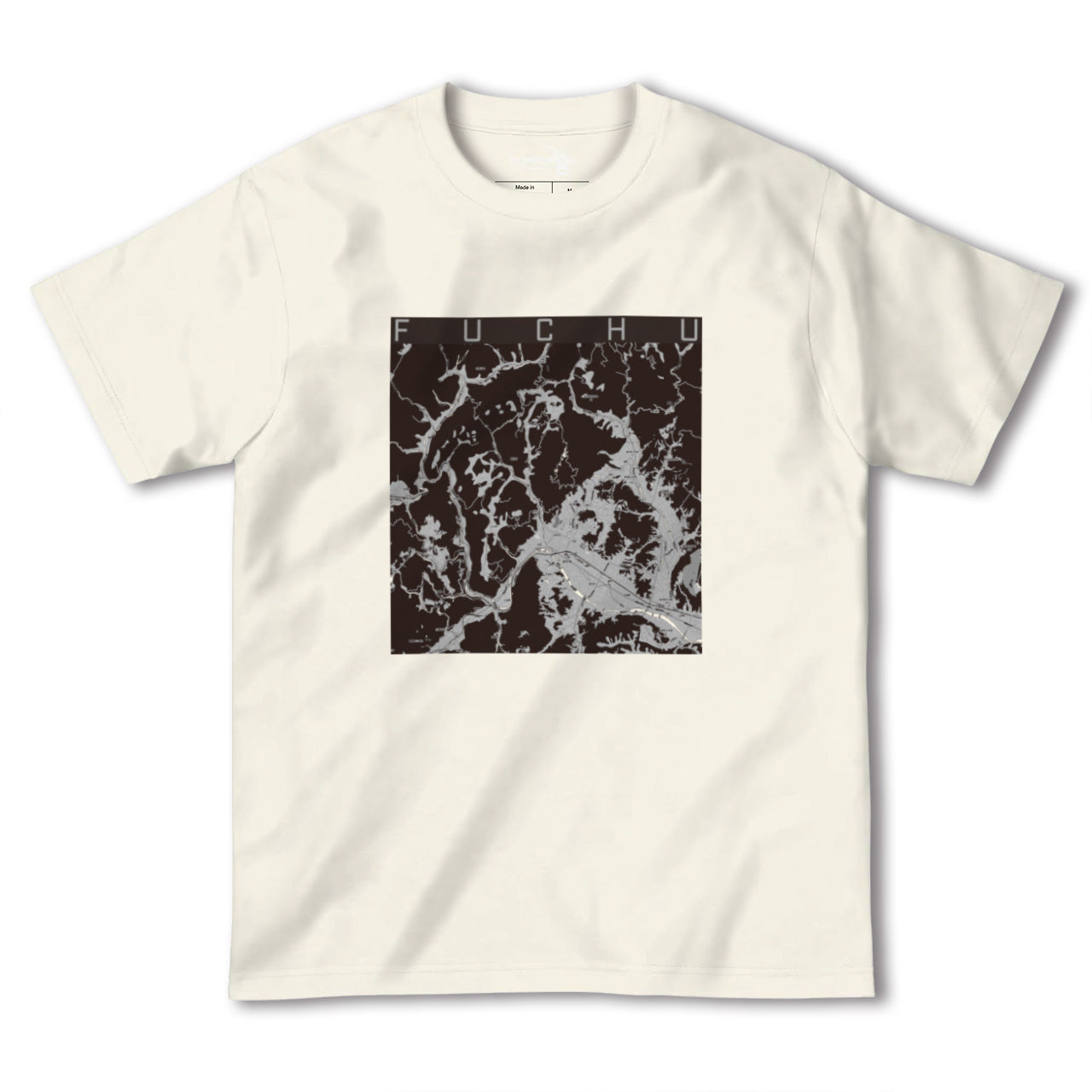 【府中(広島県)】地図柄ヘビーウェイトTシャツ