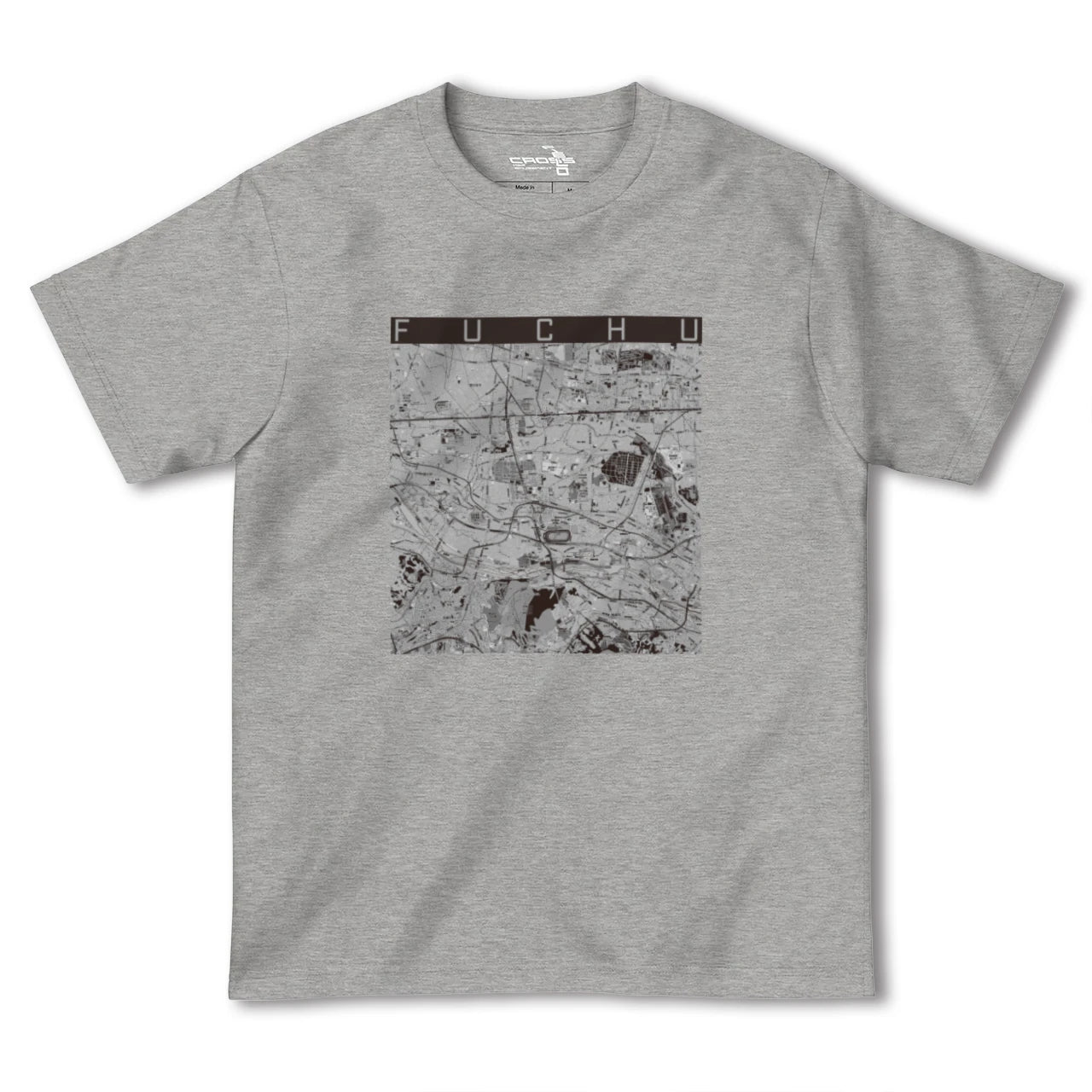 【府中2(東京都)】地図柄ヘビーウェイトTシャツ