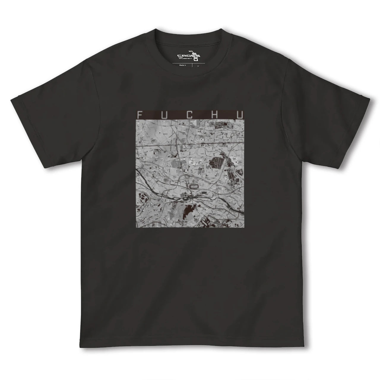 【府中2(東京都)】地図柄ヘビーウェイトTシャツ
