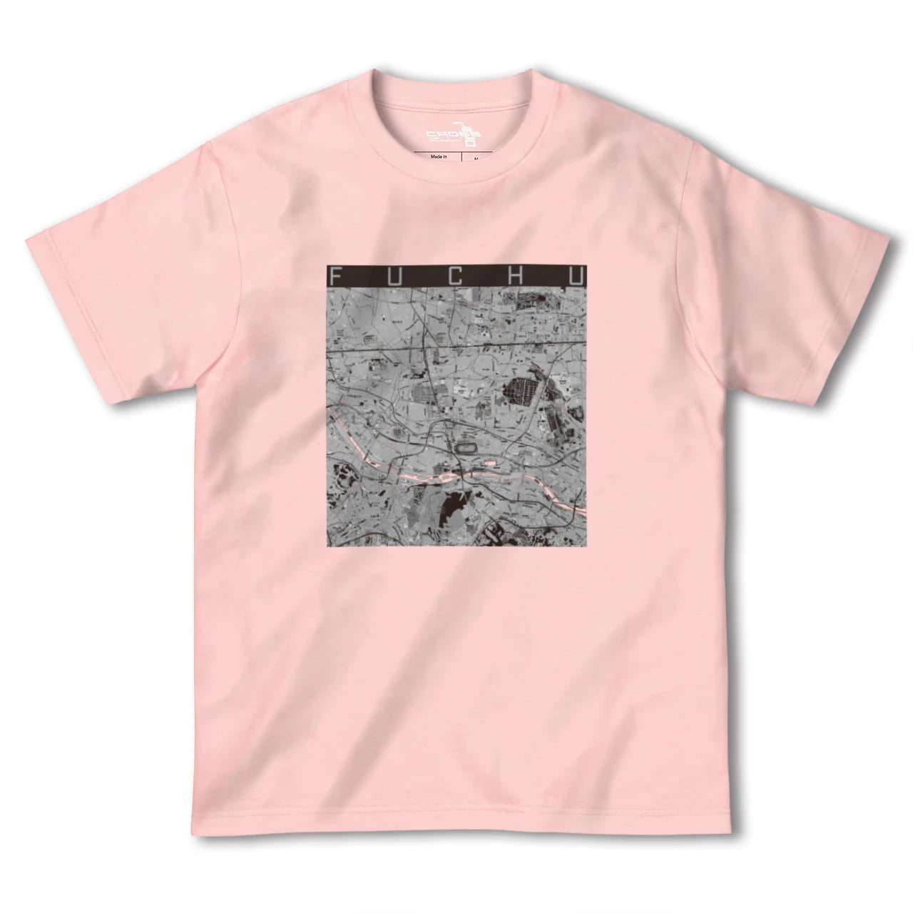 【府中2(東京都)】地図柄ヘビーウェイトTシャツ