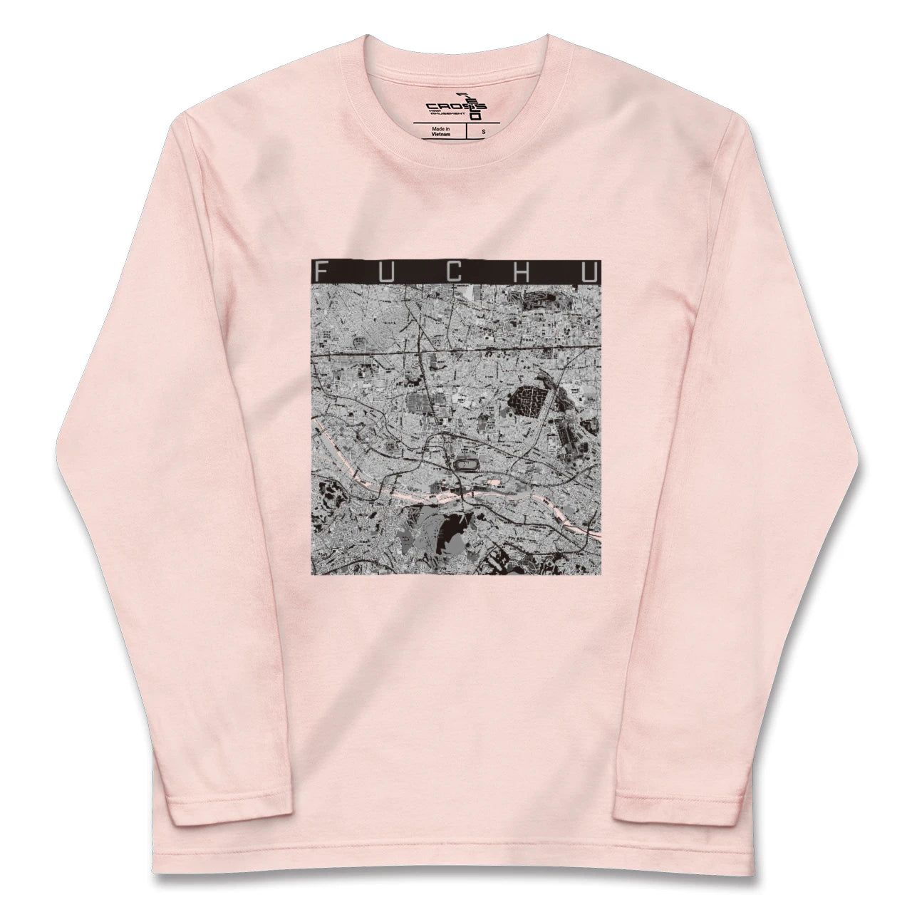 【府中2(東京都)】地図柄ロングスリーブTシャツ