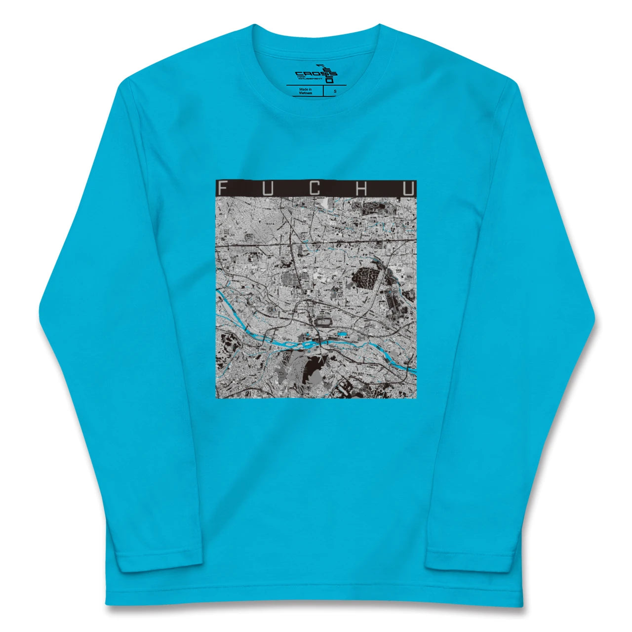 【府中2(東京都)】地図柄ロングスリーブTシャツ