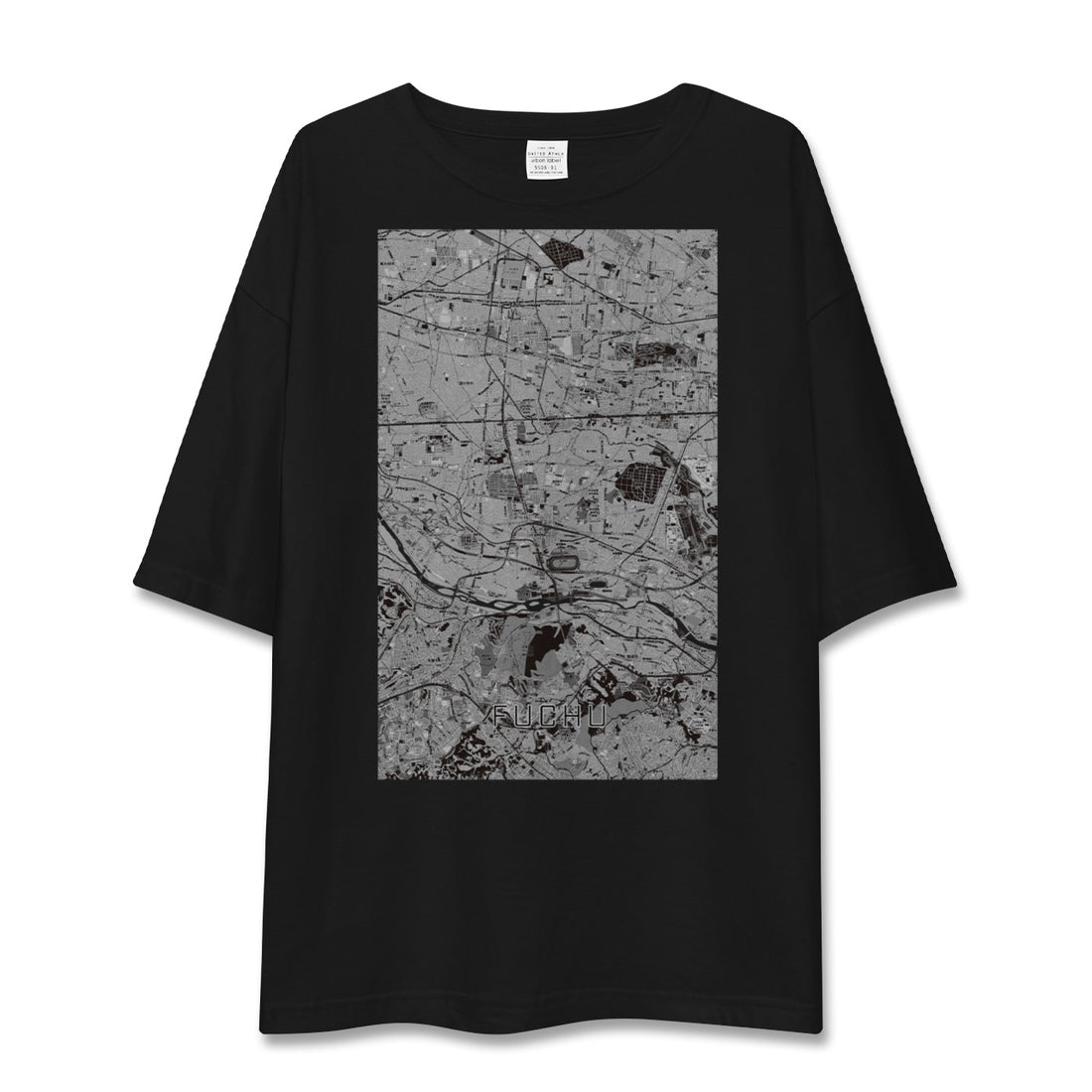 【府中2(東京都)】地図柄ビッグシルエットTシャツ