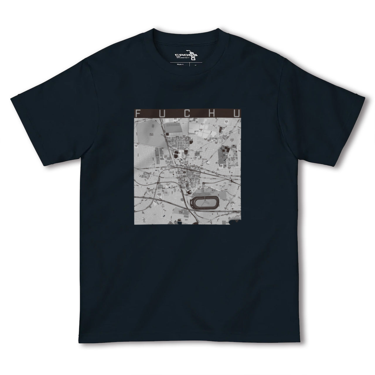 【府中(東京都)】地図柄ヘビーウェイトTシャツ