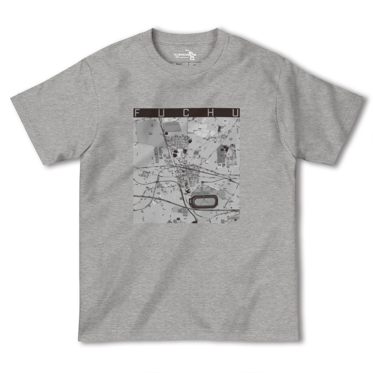 【府中(東京都)】地図柄ヘビーウェイトTシャツ