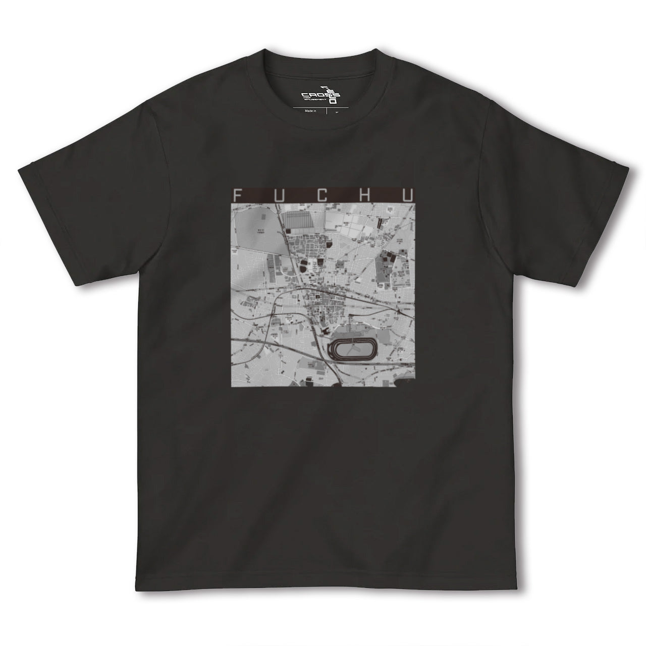 【府中(東京都)】地図柄ヘビーウェイトTシャツ