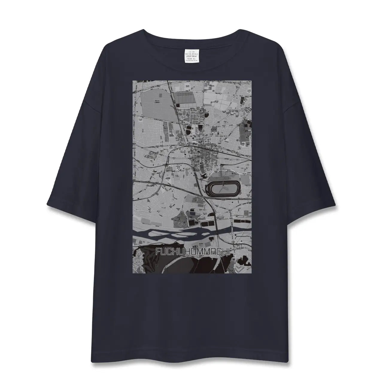 【府中本町(東京都)】地図柄ビッグシルエットTシャツ