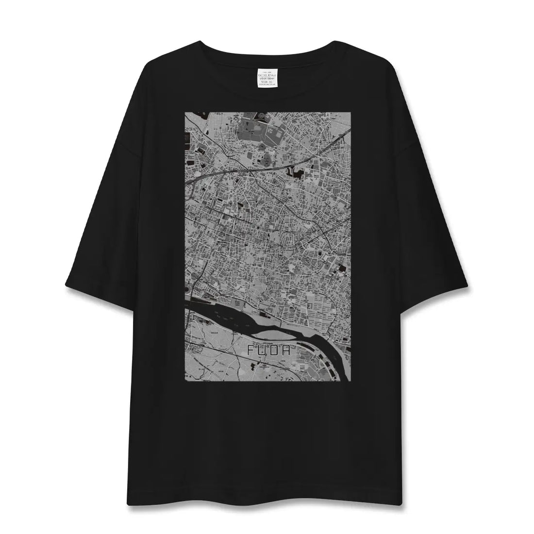 【布田(東京都)】地図柄ビッグシルエットTシャツ