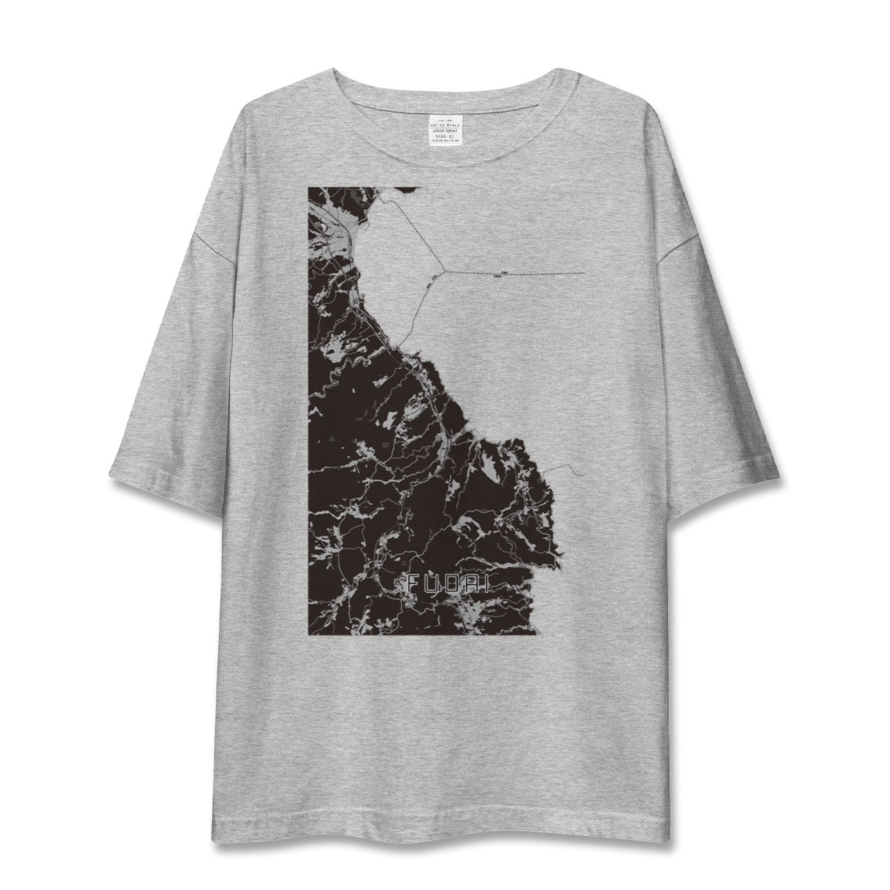 【普代(岩手県)】地図柄ビッグシルエットTシャツ