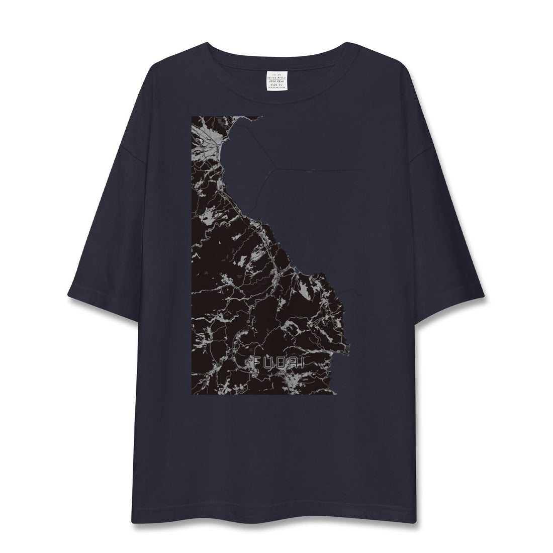 【普代(岩手県)】地図柄ビッグシルエットTシャツ