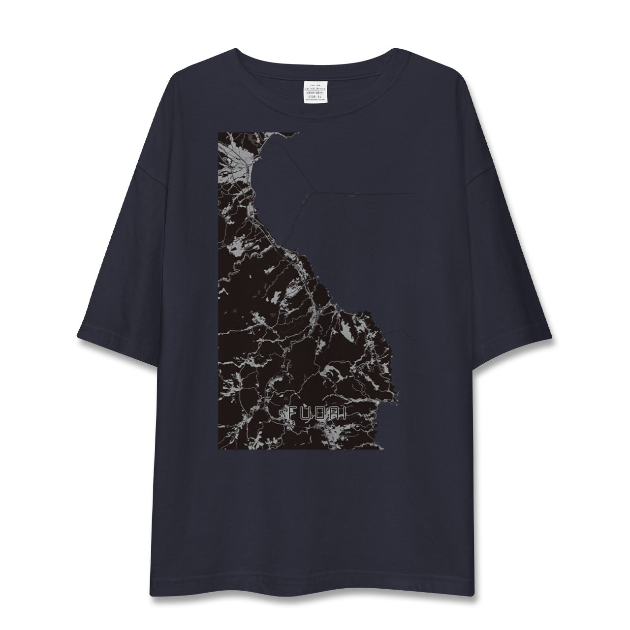 【普代(岩手県)】地図柄ビッグシルエットTシャツ