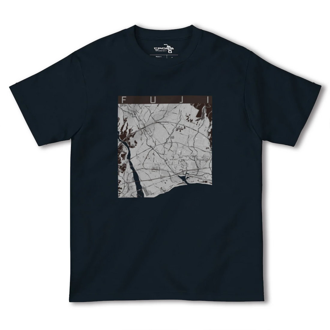 【富士(静岡県)】地図柄ヘビーウェイトTシャツ