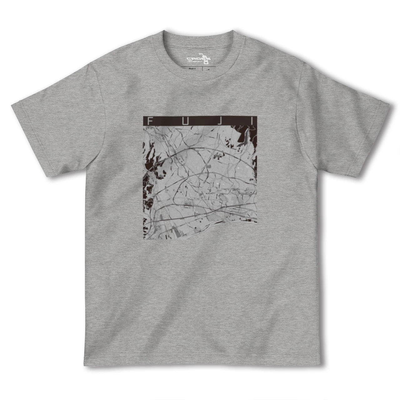 【富士(静岡県)】地図柄ヘビーウェイトTシャツ